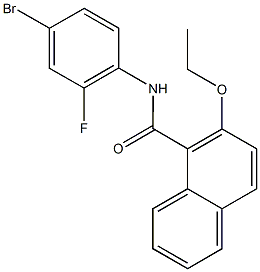 N-(4-bromo-2-fluorophenyl)-2-ethoxy-1-naphthamide|