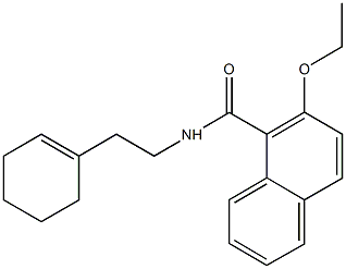 N-[2-(1-cyclohexen-1-yl)ethyl]-2-ethoxy-1-naphthamide,903089-21-4,结构式