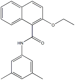 N-(3,5-dimethylphenyl)-2-ethoxy-1-naphthamide,903089-33-8,结构式