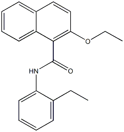 2-ethoxy-N-(2-ethylphenyl)-1-naphthamide Struktur