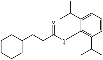 3-cyclohexyl-N-(2,6-diisopropylphenyl)propanamide Structure