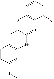 2-(3-chlorophenoxy)-N-[3-(methylsulfanyl)phenyl]propanamide Structure