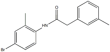 N-(4-bromo-2-methylphenyl)-2-(3-methylphenyl)acetamide 结构式