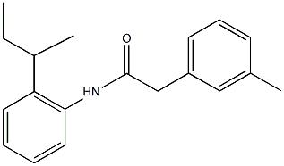 N-(2-sec-butylphenyl)-2-(3-methylphenyl)acetamide,903090-06-2,结构式