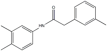 N-(3,4-dimethylphenyl)-2-(3-methylphenyl)acetamide Structure