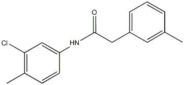 N-(3-chloro-4-methylphenyl)-2-(3-methylphenyl)acetamide Structure