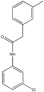 N-(3-chlorophenyl)-2-(3-methylphenyl)acetamide Structure