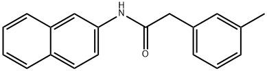 2-(3-methylphenyl)-N-(2-naphthyl)acetamide Struktur