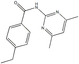 N-(4,6-dimethyl-2-pyrimidinyl)-4-ethylbenzamide Structure