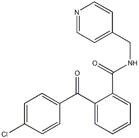 2-(4-chlorobenzoyl)-N-(4-pyridinylmethyl)benzamide Structure