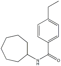 N-cycloheptyl-4-ethylbenzamide Structure