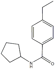 N-cyclopentyl-4-ethylbenzamide Structure