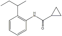 N-(2-sec-butylphenyl)cyclopropanecarboxamide 化学構造式