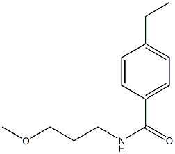 4-ethyl-N-(3-methoxypropyl)benzamide Struktur