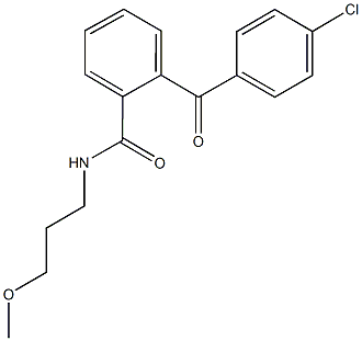 2-(4-chlorobenzoyl)-N-(3-methoxypropyl)benzamide Structure