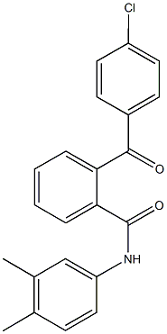 2-(4-chlorobenzoyl)-N-(3,4-dimethylphenyl)benzamide,903091-22-5,结构式