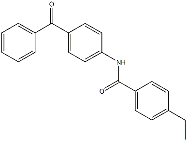 N-(4-benzoylphenyl)-4-ethylbenzamide Struktur