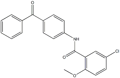 N-(4-benzoylphenyl)-5-chloro-2-methoxybenzamide Structure