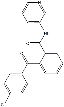 2-(4-chlorobenzoyl)-N-(3-pyridinyl)benzamide 结构式