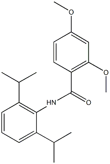 N-(2,6-diisopropylphenyl)-2,4-dimethoxybenzamide 化学構造式