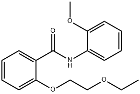 2-(2-ethoxyethoxy)-N-(2-methoxyphenyl)benzamide 化学構造式