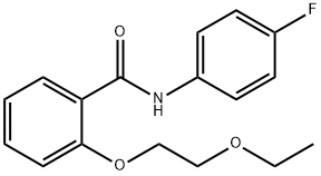 2-(2-ethoxyethoxy)-N-(4-fluorophenyl)benzamide Struktur