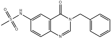 N-(3-benzyl-4-oxo-3,4-dihydro-6-quinazolinyl)methanesulfonamide Structure