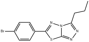 6-(4-bromophenyl)-3-propyl[1,2,4]triazolo[3,4-b][1,3,4]thiadiazole,903853-94-1,结构式