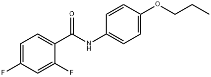 2,4-difluoro-N-(4-propoxyphenyl)benzamide Structure
