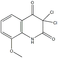 3,3-dichloro-8-methoxy-2,4(1H,3H)-quinolinedione Structure