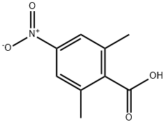 4-nitro-2,6-dimethylbenzoic acid 化学構造式