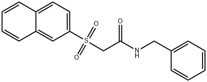 N-benzyl-2-(2-naphthylsulfonyl)acetamide Structure