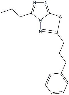 6-(3-phenylpropyl)-3-propyl[1,2,4]triazolo[3,4-b][1,3,4]thiadiazole,905805-60-9,结构式
