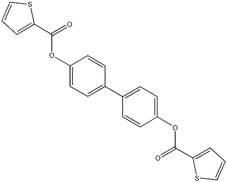 4'-[(2-thienylcarbonyl)oxy][1,1'-biphenyl]-4-yl 2-thiophenecarboxylate,90619-98-0,结构式