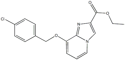 ethyl 8-[(4-chlorobenzyl)oxy]imidazo[1,2-a]pyridine-2-carboxylate Structure