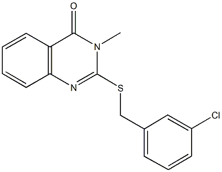 2-[(3-chlorobenzyl)sulfanyl]-3-methyl-4(3H)-quinazolinone|
