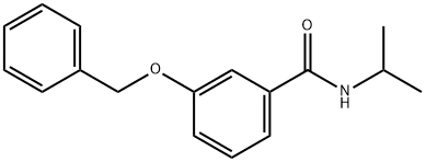 3-(benzyloxy)-N-isopropylbenzamide 化学構造式