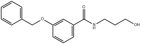 3-(benzyloxy)-N-(3-hydroxypropyl)benzamide Struktur