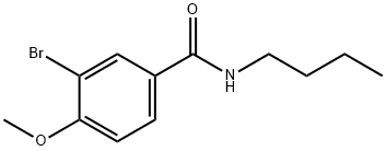 3-bromo-N-butyl-4-methoxybenzamide Structure