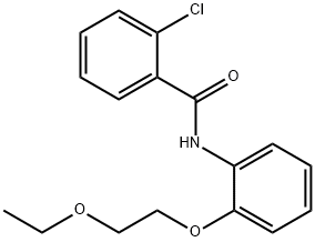 2-chloro-N-[2-(2-ethoxyethoxy)phenyl]benzamide Structure