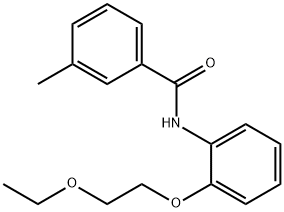 N-[2-(2-ethoxyethoxy)phenyl]-3-methylbenzamide 结构式