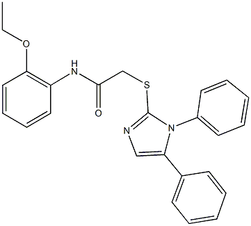2-[(1,5-diphenyl-1H-imidazol-2-yl)sulfanyl]-N-(2-ethoxyphenyl)acetamide|