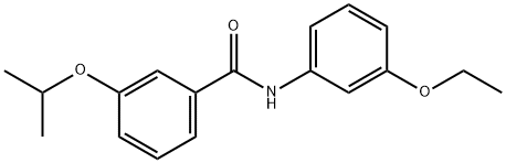 N-(3-ethoxyphenyl)-3-isopropoxybenzamide Struktur