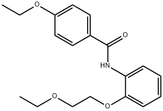4-ethoxy-N-[2-(2-ethoxyethoxy)phenyl]benzamide 化学構造式