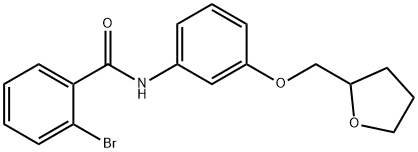 2-bromo-N-[3-(tetrahydro-2-furanylmethoxy)phenyl]benzamide,909366-68-3,结构式