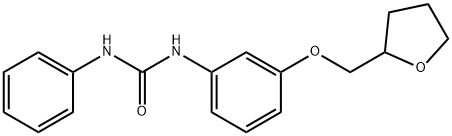 N-phenyl-N'-[3-(tetrahydro-2-furanylmethoxy)phenyl]urea Struktur