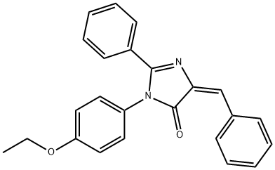 5-benzylidene-3-(4-ethoxyphenyl)-2-phenyl-3,5-dihydro-4H-imidazol-4-one 结构式