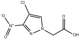 2-(4-氯-3-硝基-1H-吡唑-1-基)乙酸,910561-03-4,结构式
