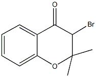 3-bromo-2,2-dimethyl-2,3-dihydro-4H-chromen-4-one,91065-80-4,结构式