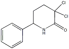 3,3-dichloro-6-phenyl-2-piperidinone Structure